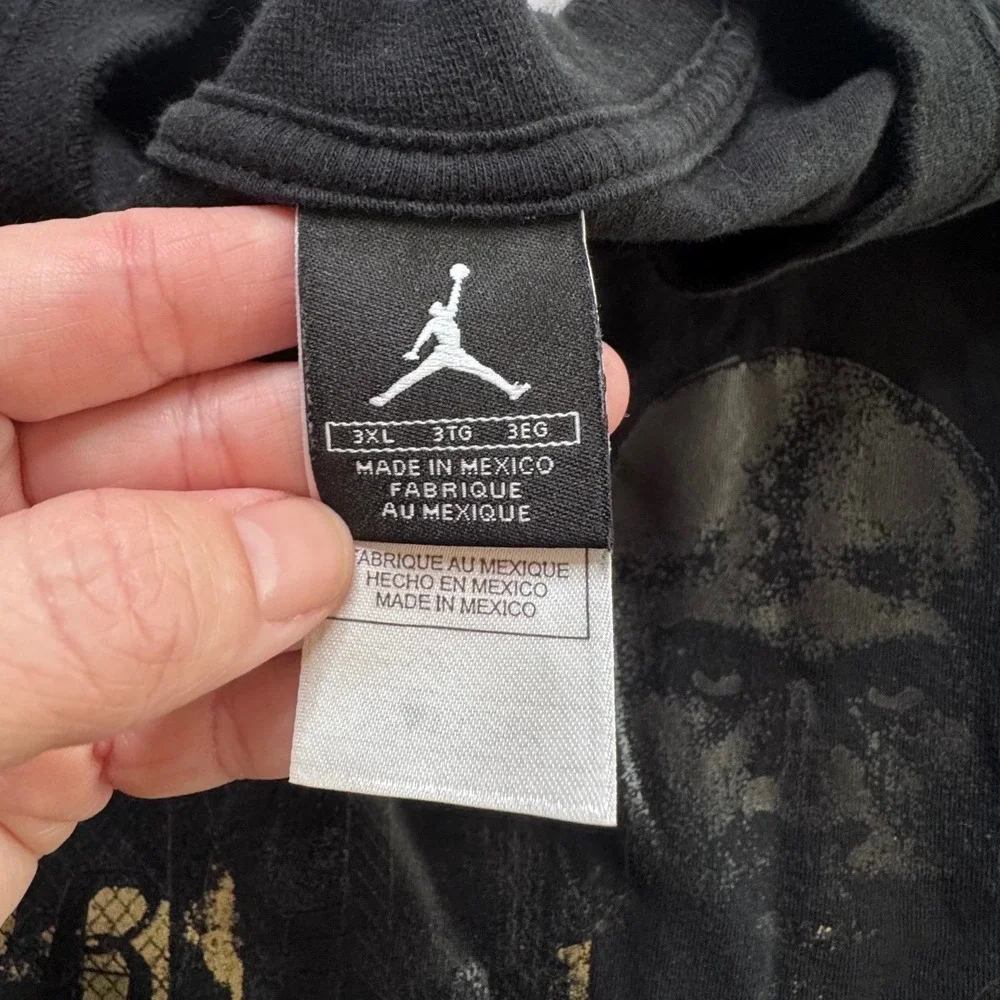 Jordan Black Cat Mens 3XL 2007 RARE Graphic T Shirt Jumpman Y2K Streetwear